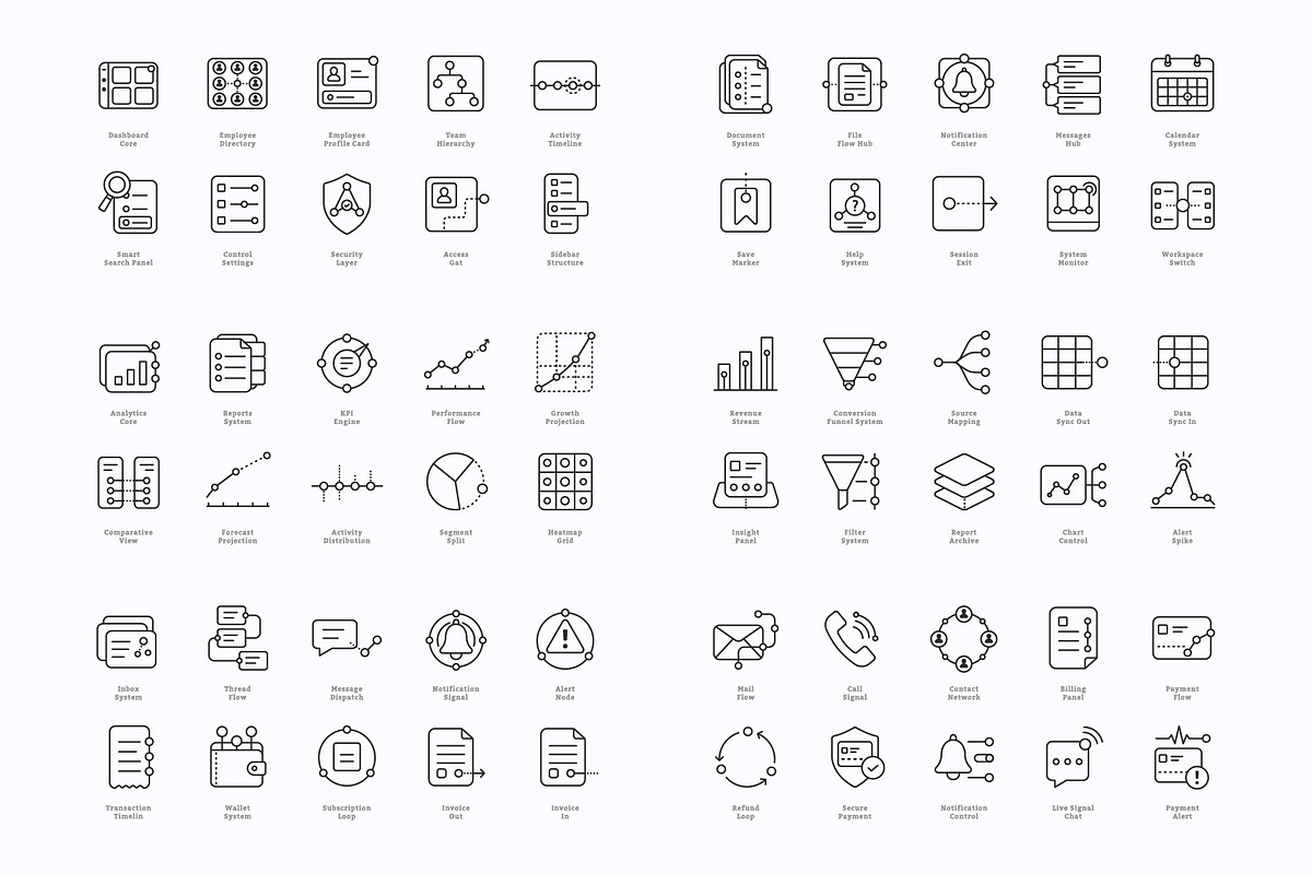 Workforce Operations Icons, an Outline Icon by vexper (Photo 10 of 10)