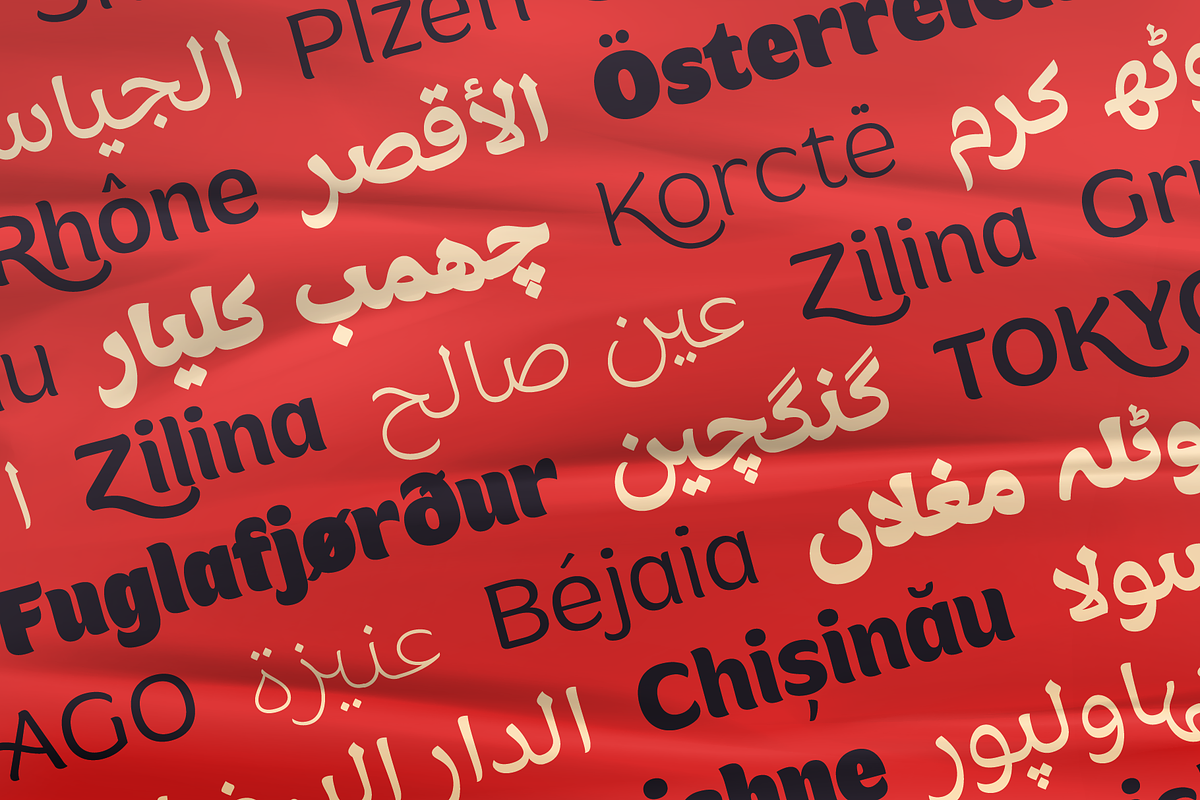 Mahameru Latin & Arabic Font Regular, a Sans Serif Font by Namela Studio (Photo 3 of 9)