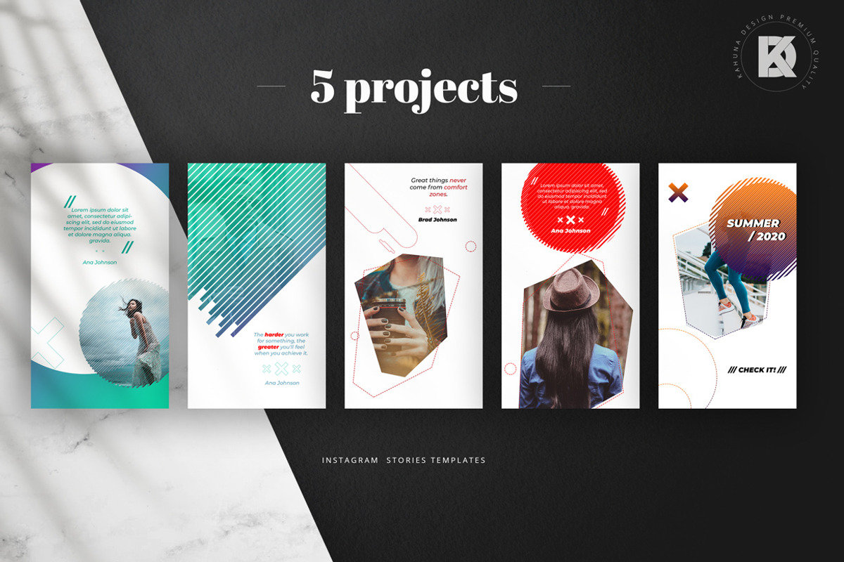 Instagram Stories Pack, a Social Media Template by Kahuna Design (Photo 3 of 4)
