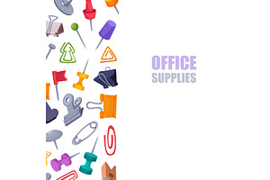 Office supplies. vertical background, a Finance Illustration by Onyx