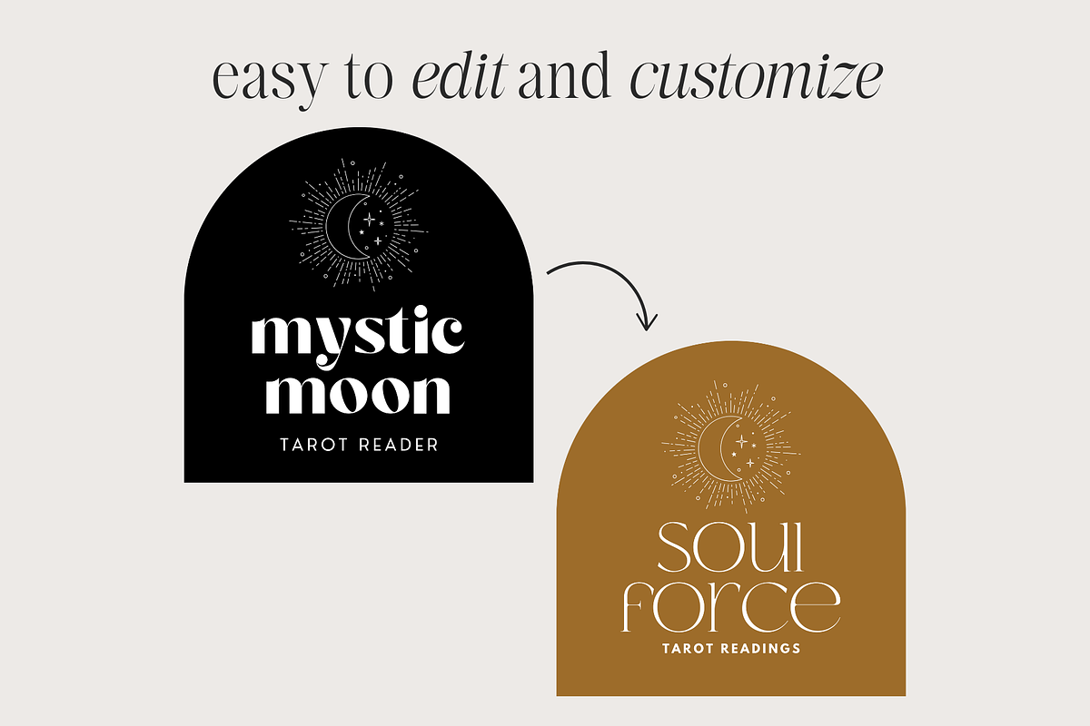 DIY Tarot Reader Logo Set, a Branding & Logo Template by thebrandcove (Photo 4 of 8)