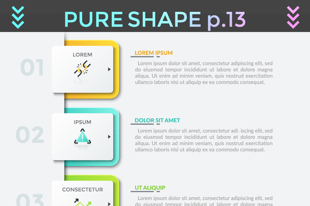 Pure Shape Infographic Bundle, a Presentation Template by Andrew Kras Design (Photo 4 of 26)