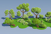Trees And Bushes, an Environmental 3D Model by Saintpix (Thumbnail 9 of 35)