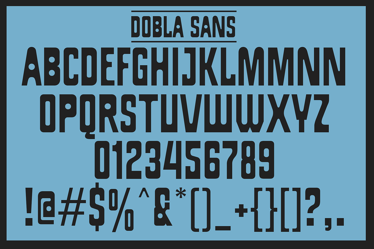 Dobla Sans | Industrial Font, a Sans Serif Font by Jolicia Type (Photo 9 of 14)