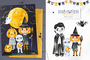 Halloween.Cute watercolor collection, a Decorative Illustration by Kate_Rina (Thumbnail 3 of 11)