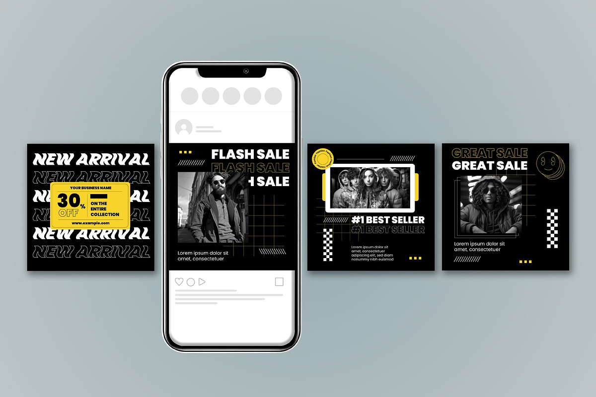 Instagram Social Media Post Mockup, a Social Media Template by studiogstock (Photo 2 of 2)