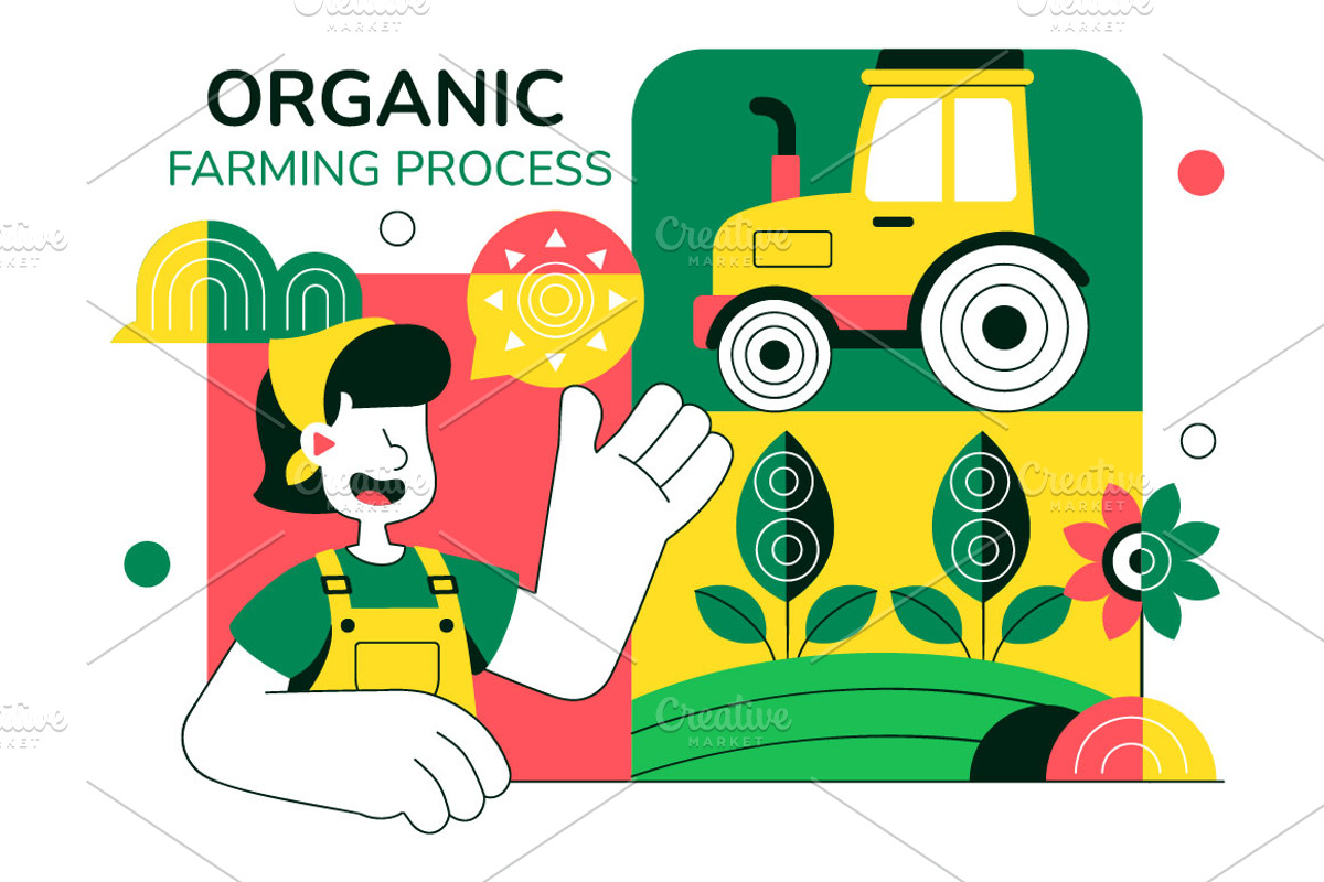 10 Organic Farming Process, an Illustration by denayunebgt (Photo 4 of 4)