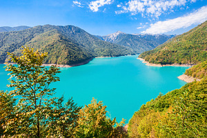 Inguri reservoir, Georgia, a Photo by saiko3p