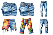 Beautiful Jeans Sublimation Bundle, an Illustration by Daily.Designs (Thumbnail 3 of 5)