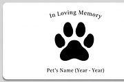 Heartfelt paw print memorial plaque, an Illustration by Amazin_art (Thumbnail 32 of 32)