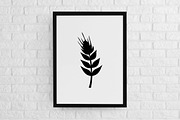 Wheat Silhouette SVG, a Food Illustration by newminddesign (Thumbnail 2 of 3)