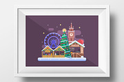 Winter Backgrounds and Landscapes, a Decorative Illustration by Alex Krugli (Thumbnail 5 of 11)
