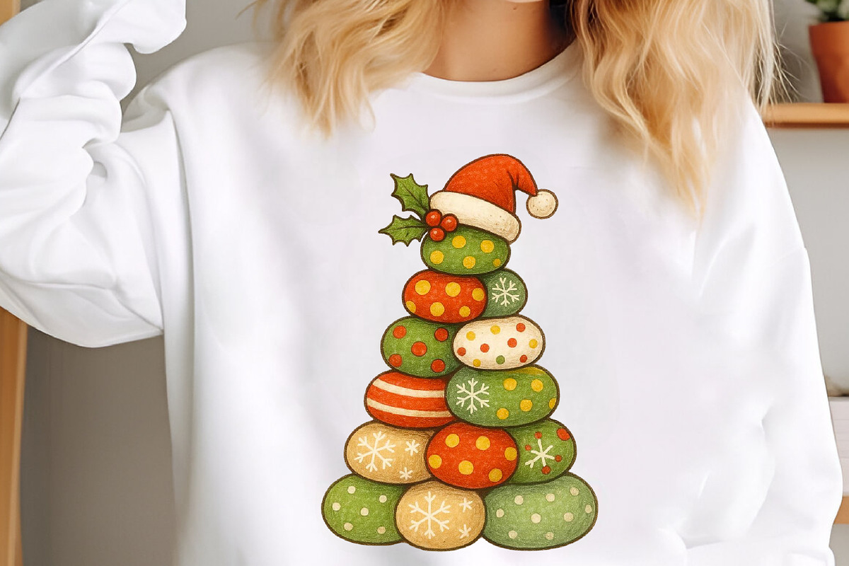 Patchwork christmas tree png, an Illustration by Libby Wishes (Photo 6 of 8)