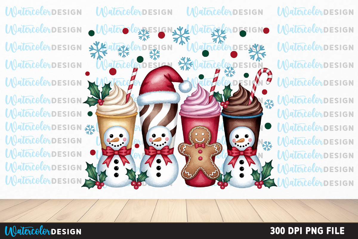 Christmas Sublimation Design, an Illustration by Watercolor design (Photo 5 of 6)