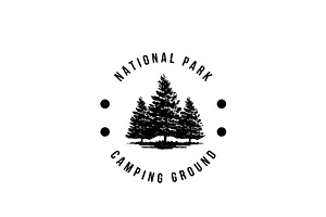 National Park Camp Ground Logo, a Branding & Logo Template by AlvinStd
