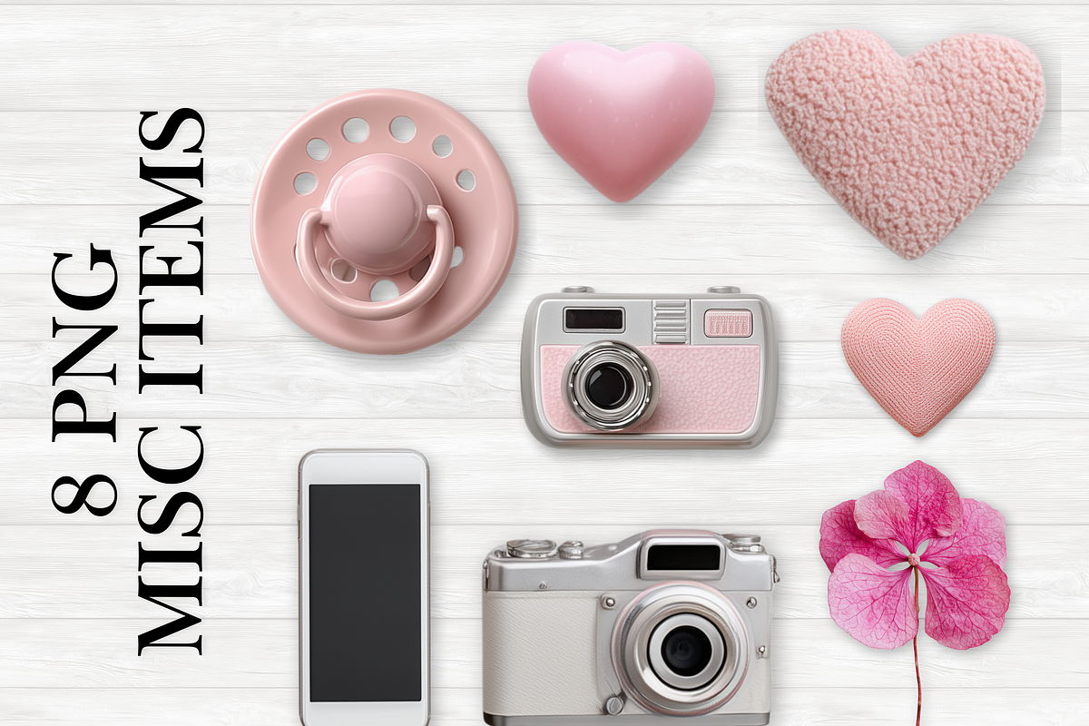 Pink and Gray Baby Scene Creator, a Product Mockup by AllTheKewtClipart (Photo 3 of 8)