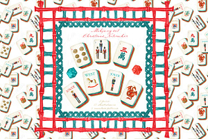 Christmas Nutcracker Mahjong Clipart