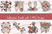 Skeleton & Flowers Graphics Bundle, a Graphic by Pet Cave (Thumbnail 1 of 9)