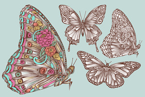 Floral Butterflies