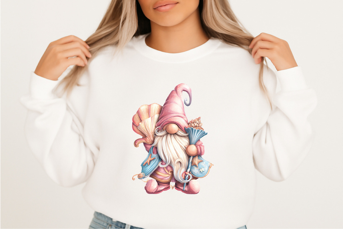 Seashell Gnome Clipart Bundle., an Illustration by SVGArt (Photo 3 of 9)