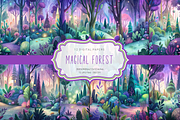 Magical Forest, a Background Graphic by Curve Design (Thumbnail 1 of 7)