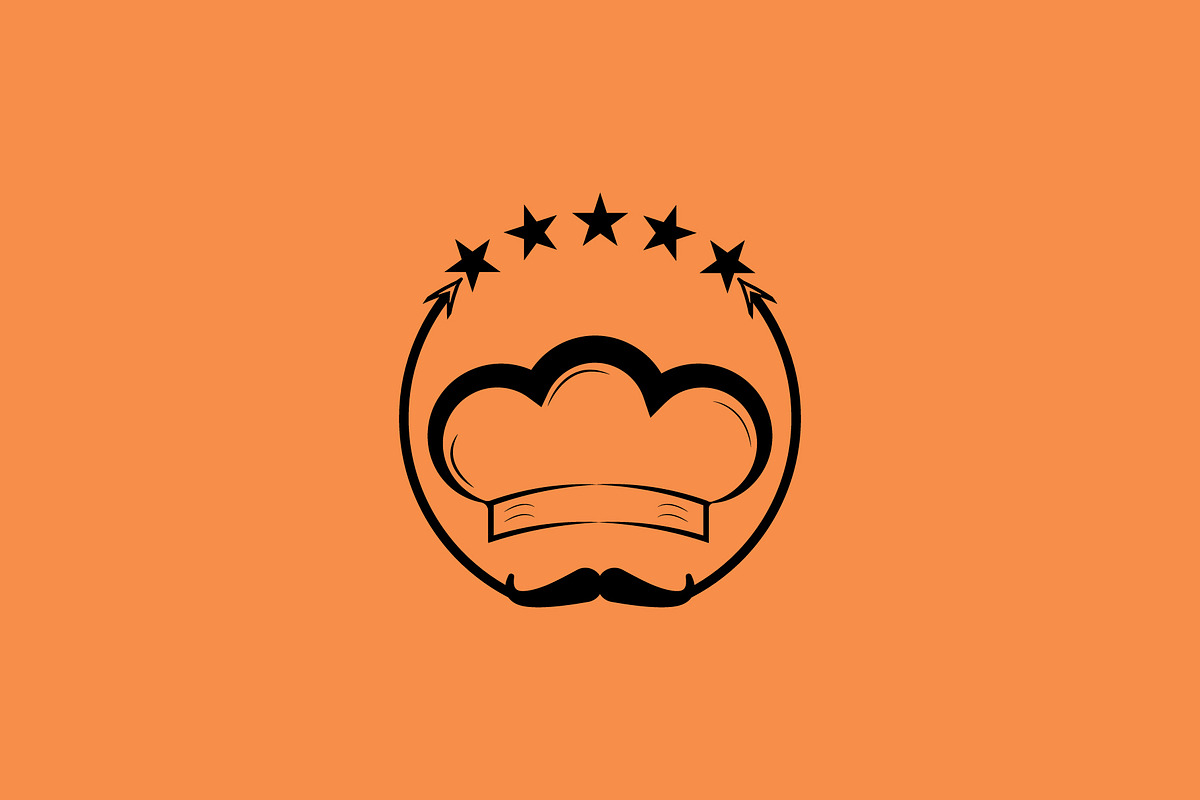 Five Star Chef Hat Restaurant Logo, a Branding & Logo Template by Salman Shop (Photo 2 of 4)
