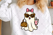 Ghost Leopard Coquette Halloween Png, an Illustration by Craft Nest (Thumbnail 3 of 6)