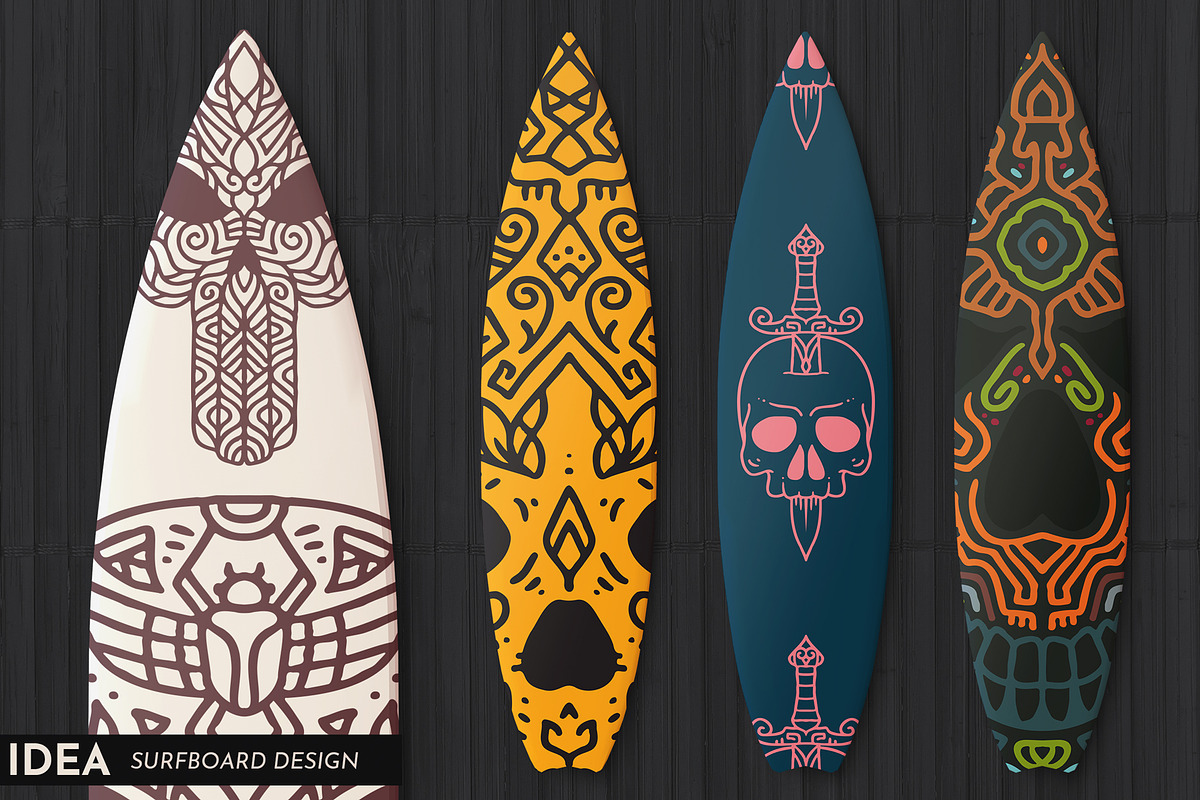 100 Decorative Vector Skulls, a Decorative Illustration by pixaroma (Photo 27 of 37)