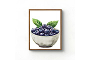 Watercolor Blueberries Clipart, an Illustration by Libby Wishes (Thumbnail 5 of 11)