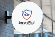 Digital Shield with Eye Logo, a Branding & Logo Template by Design_Planet (Thumbnail 1 of 2)