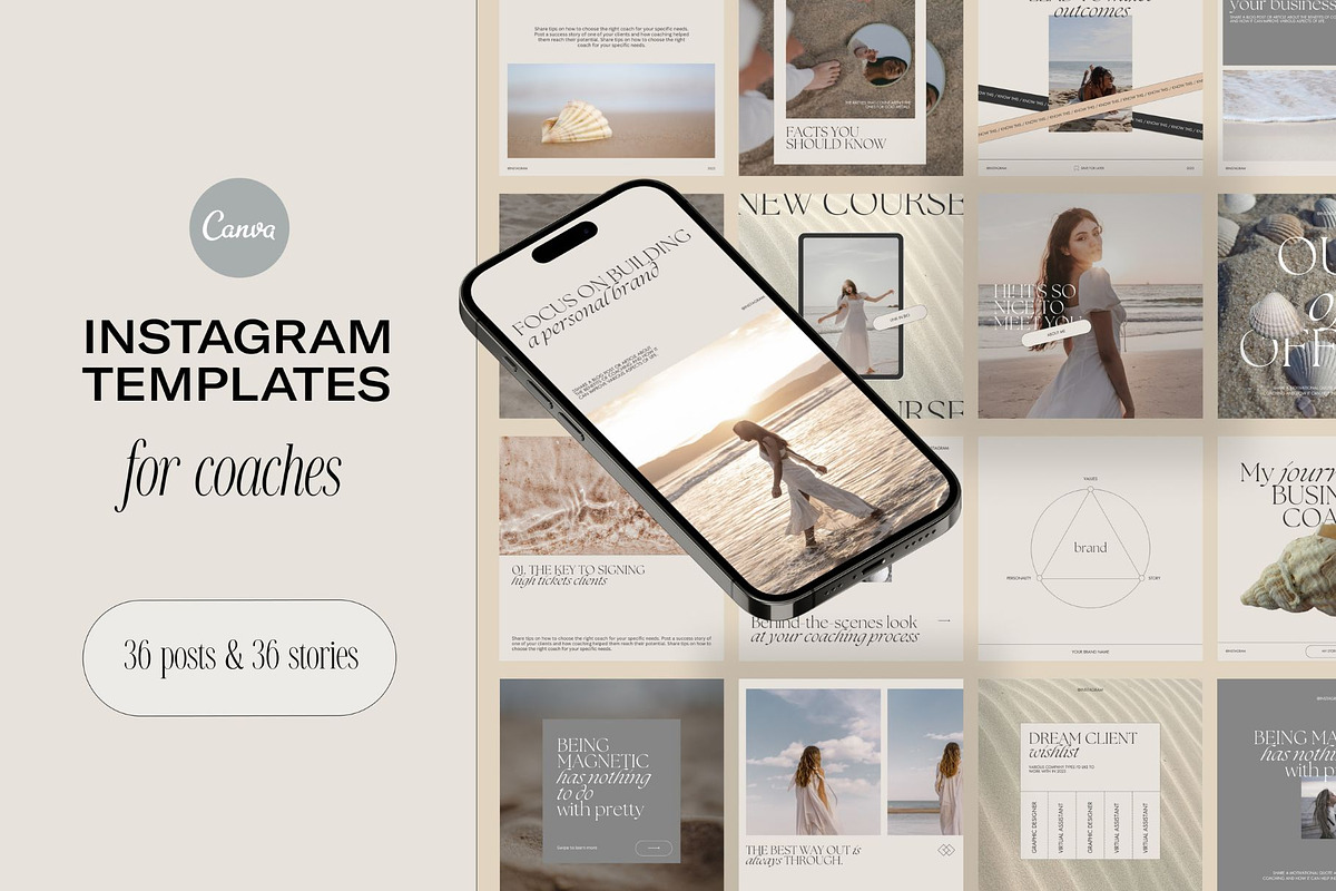 Instagram Templates Post & Stories, a Social Media Template by Digital&Chic (Photo 1 of 5)
