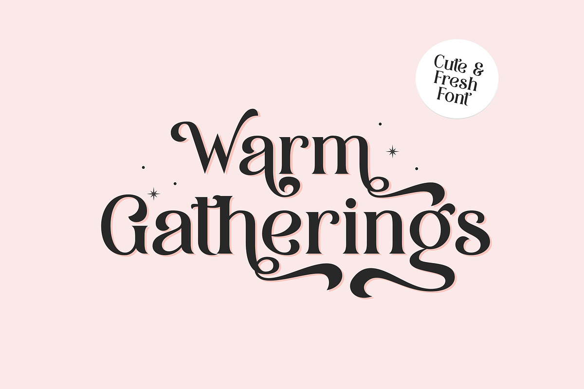 Warm Gatherings Font, a Script Font by Lollipop Hand Drawn (Photo 1 of 8)