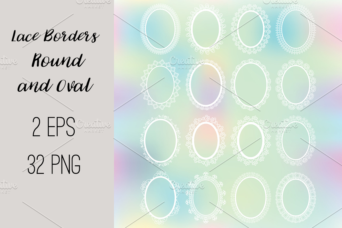№210 Lace Frames Borders-2, a Templates & Theme by Rasveta (Photo 3 of 4)