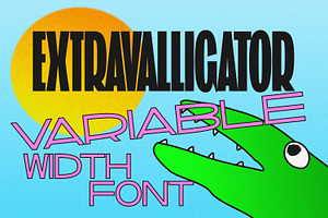 Extravalligator - Variable Font