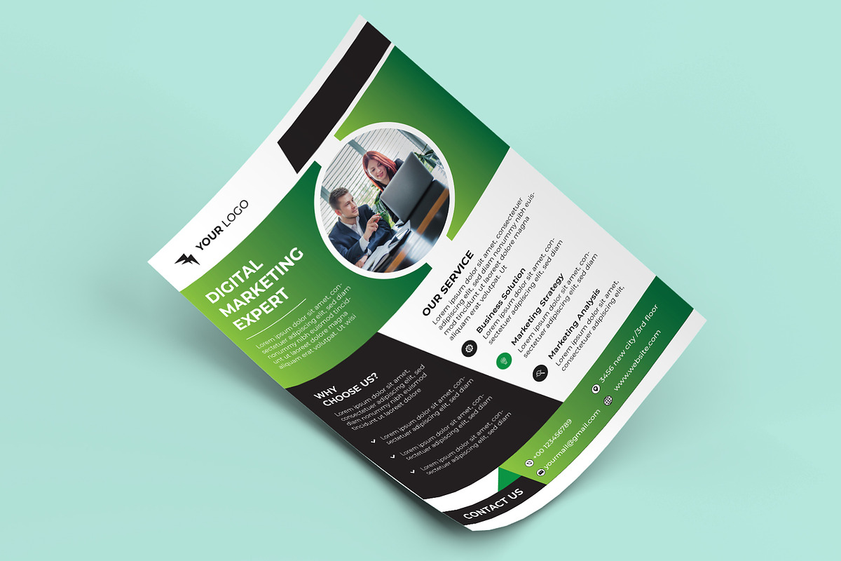 Corporate Business Flyer Template, a Flyer Template by Sharifull11 (Photo 3 of 3)