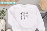Wildflower Line Art Set, a Decorative Illustration by Irina Ostapenko (Thumbnail 3 of 3)