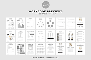 Minimalist Mega Workbook Canva