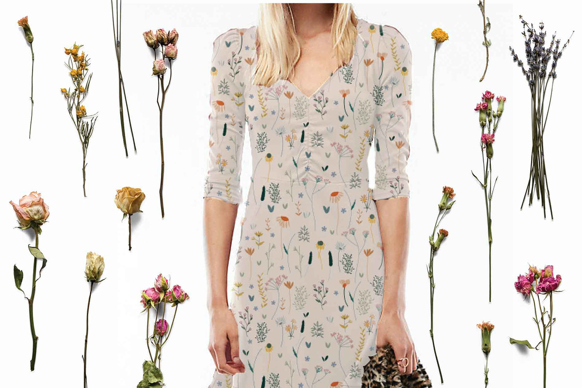 Vintage Botanicals & Wildflowers Set, an Illustration by Inez Jestine (Photo 8 of 9)