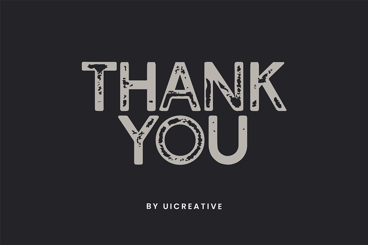 Rough Riders Modern Textured Font, a Serif Font by UICreative (Photo 13 of 13)