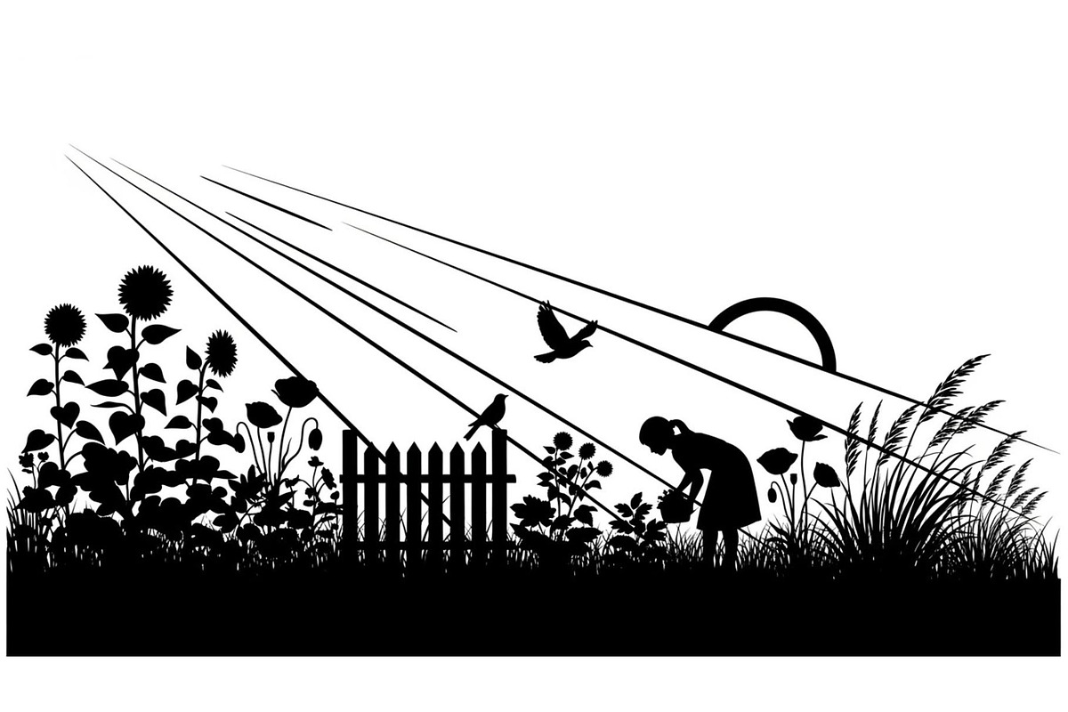 50 Garden Frame Silhouette Bundle, an Illustration by musafir_fashion (Photo 21 of 51)