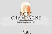 Rose Champagne Illustration, an Illustration by 1801Prints (Thumbnail 1 of 4)