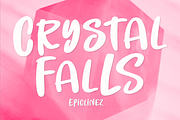 Crystal Falls, a Font by Epiclinez (Thumbnail 1 of 5)