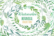 Watercolor Botanical Clipart, an Illustration by Annakristal (Thumbnail 1 of 2)