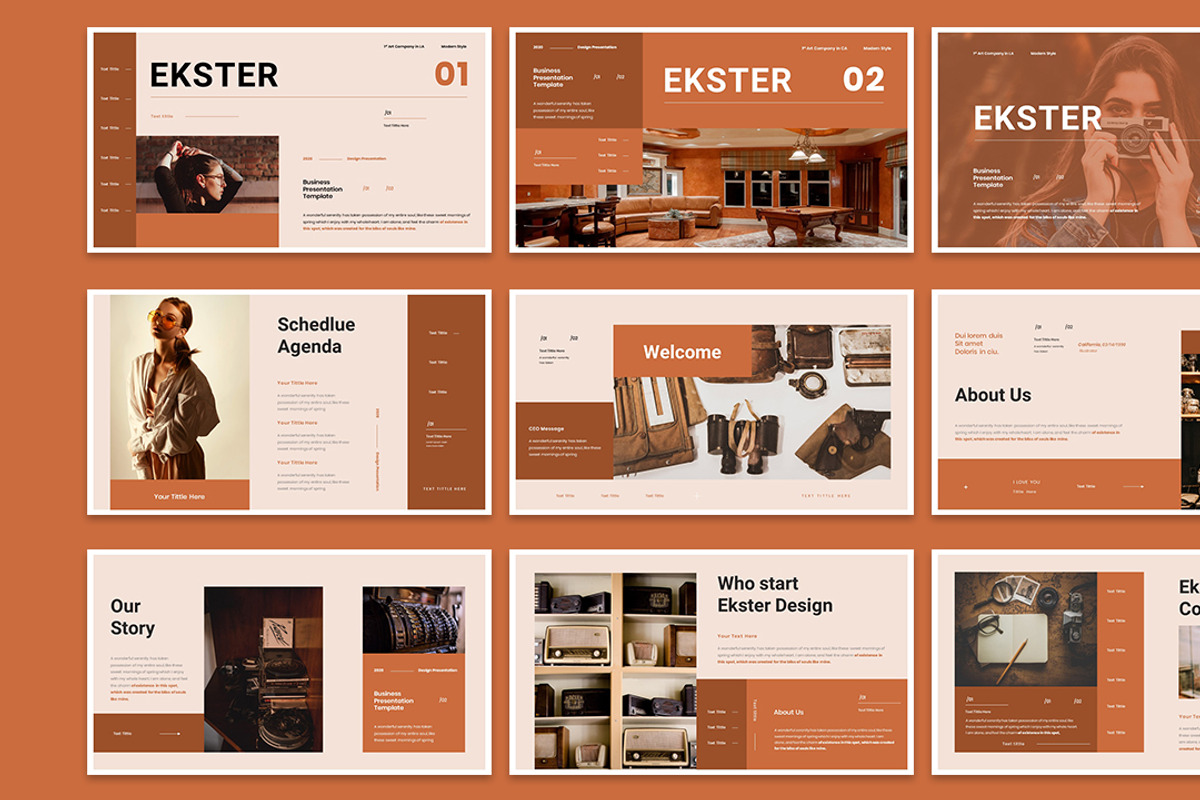 Ekster Presentation Template, a Presentation Template by Analogous Temp (Photo 2 of 5)