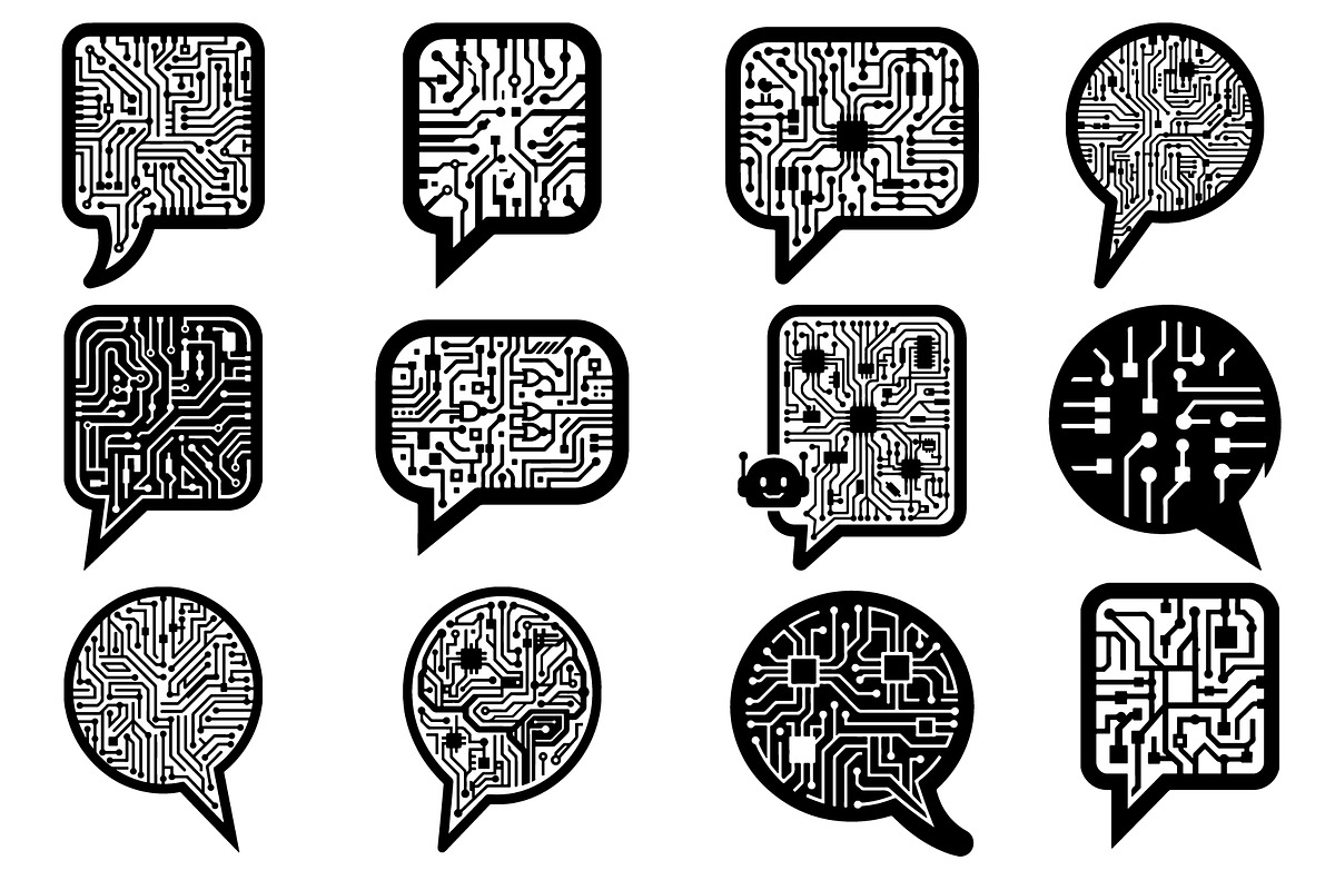 Technology Circuit Speech Bubble, a Technology Illustration by balal (Photo 1 of 13)