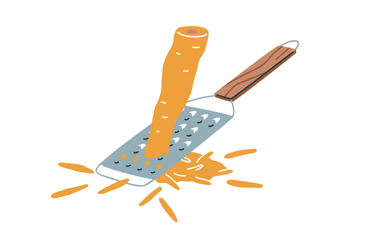 Cutting and grating vegetables set, a Food Illustration by Good Studio (Photo 6 of 10)