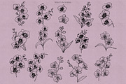Orchids Procreate Stamps, a Brush Add-On by Dervik Art Store (Thumbnail 3 of 6)
