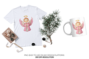 Cute Pink Christmas Clipart, a Graphic by Markicha Art (Thumbnail 4 of 5)
