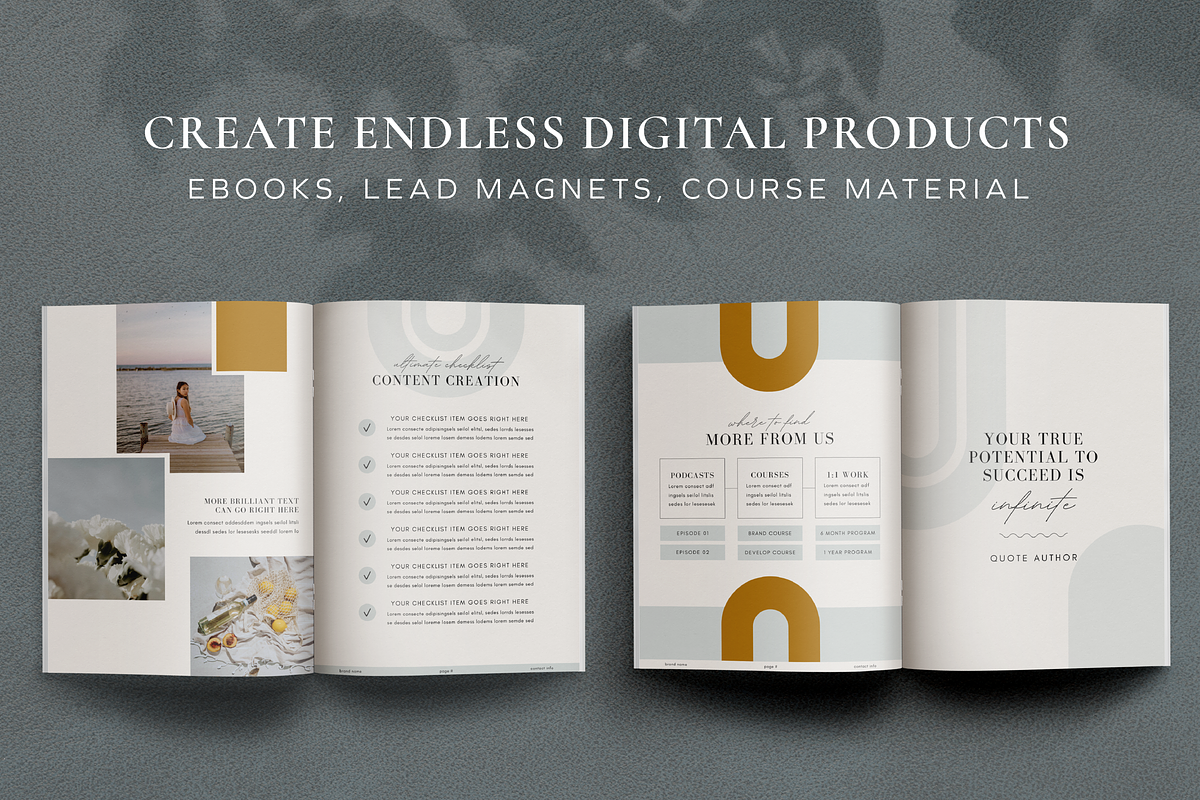 Digital Product Creator Canva Bundle, a Magazine Template by Studio Soluna (Photo 21 of 33)
