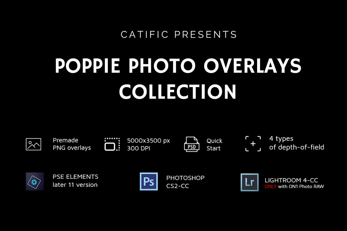 17 Poppie Flowers Photo Overlays, an Action Add-On by PhotoEffects.Store (Photo 7 of 9)